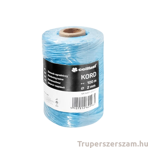 Kötözőanyag, polipropilénből, időjárásnak ellenálló  100 m/ 2 mm (36-040)