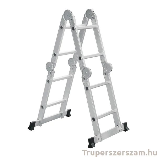 Aluminium csuklós létra, 8 fokú, terhelhetőság 200 kg (ESMU-108)