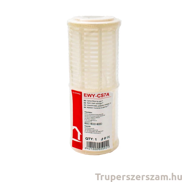 Vízszűrő betét, szitás  7" (17,78 cm hosszú szűrőbetét) (EWY-CS7A)