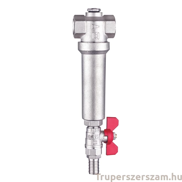 Egyenes vízszűrő 1" fém visszaöblíthető, 100 mikronos (EWF-AU11)