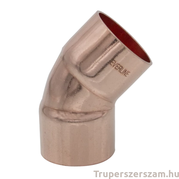 Forrasztható réz könyök 18/45° BB (ECA-C18-45FF)