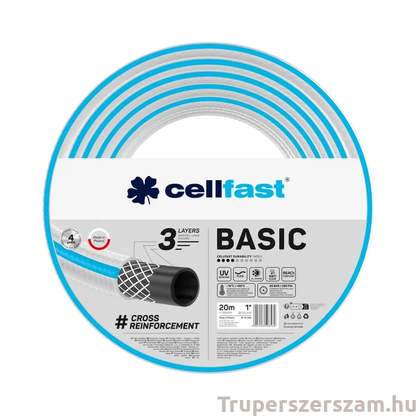 Locsolótömlő 3 rétegű BASIC 1" 20 m (10-432)