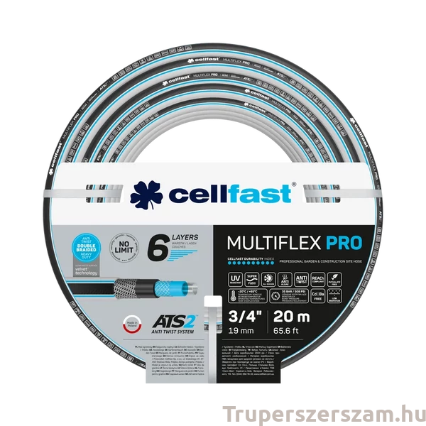 Locsolótömlő 6 rétegű MULTIFLEX ATSV 3/4" 20 m csavarodásmentes (13-820)