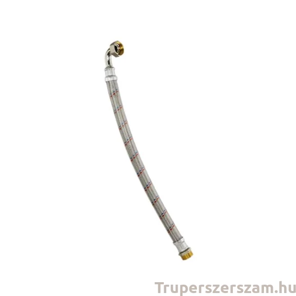 Hidrofor bekötőcső, rozsdamentes acél flexibilis, KB 1" hossza 65 cm könyökkel (RS-27MF1165-A)