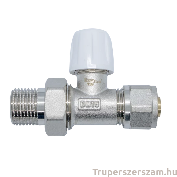 Radiátorszelep visszatérő egyenes 1/2"x16 (EVP-DT1612M)