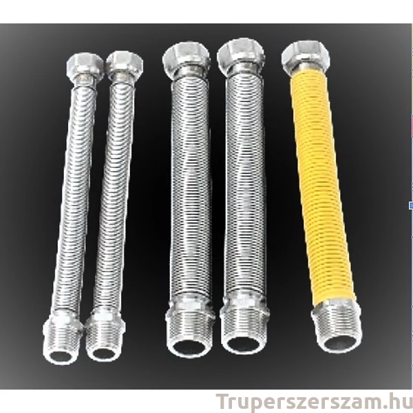 Víz/Gáz nyútható rozsdamentes acél (INOX) 220-440 mm kazán bekötéshez ( 5 db / csomag)(RCS-6MF22)