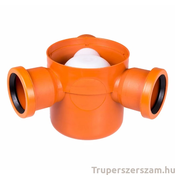 Szuezszifon III. ágú, tokozott, gumigyűrűs + golyós bűzzárral (STY-503-3)