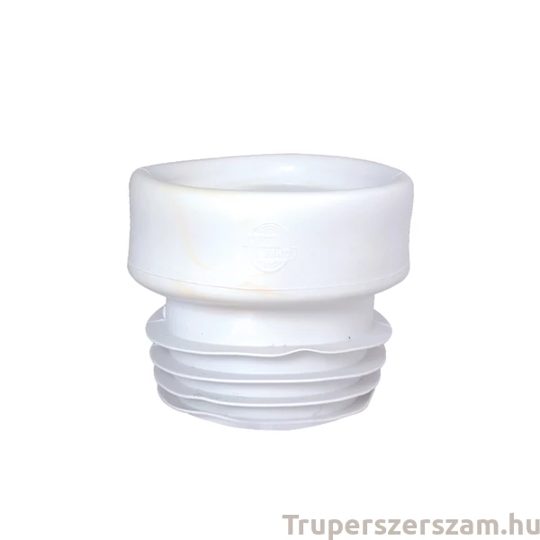 WC bekötő, egyenes, fehér gumi (STY-530-E-G)