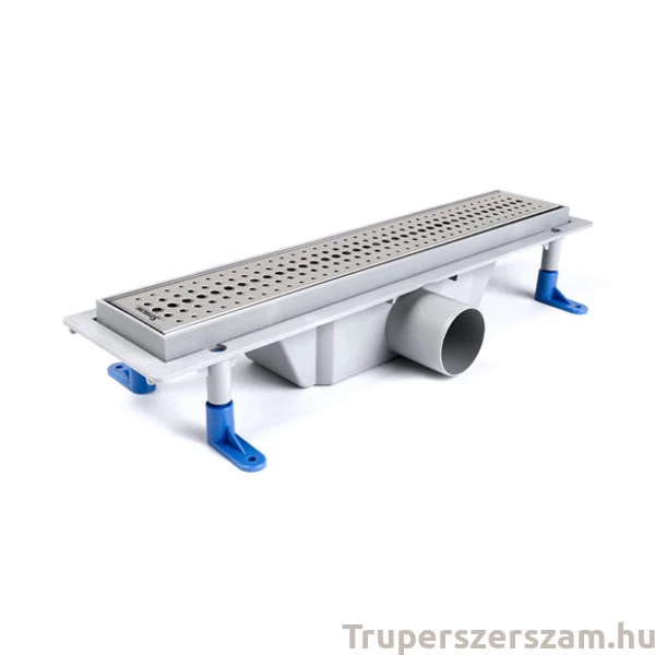 Zuhanyfolyóka egyenes, rozsdamentes ráccsal, Basic,  400 mm (STY-B-40)