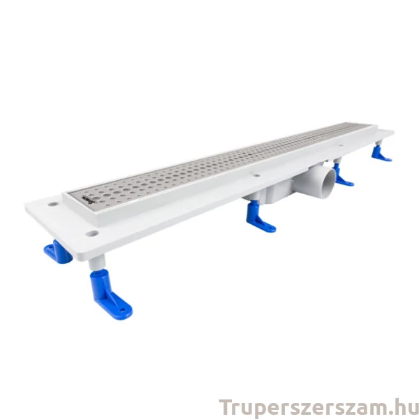 Zuhanyfolyóka egyenes, rozsdamentes ráccsal, Basic,  800 mm (STY-B-80)