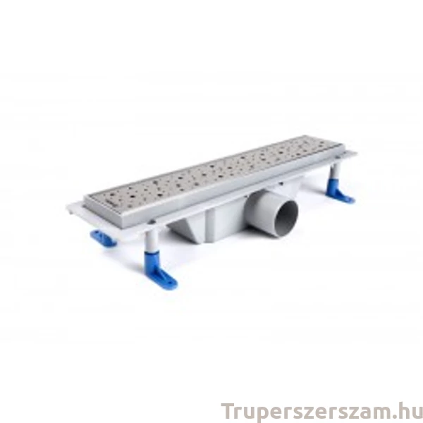 Zuhanyfolyóka egyenes, rozsdamentes ráccsal, Drops,  400 mm (STY-D-40)