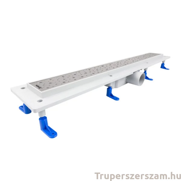 Zuhanyfolyóka egyenes, rozsdamentes ráccsal, Drops, 1000 mm (STY-D-100)