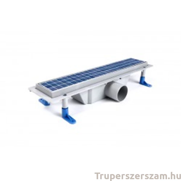 Zuhanyfolyóka egyenes, rozsdamentes ráccsal, Floor,  400 mm (STY-F-40)