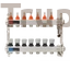 Padlófűtés áramlásmérős osztó-gyűjtő 7 körös, osztóvéggel (nem autómata) (EVP-DSB3411-7)