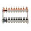 Padlófűtés áramlásmérős osztó-gyűjtő 10 körös, (EVP-DSC3411-10)