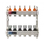 Padlófűtés áramlásmérős osztó-gyűjtő  6 körös, (EVP-DSC3411-6)